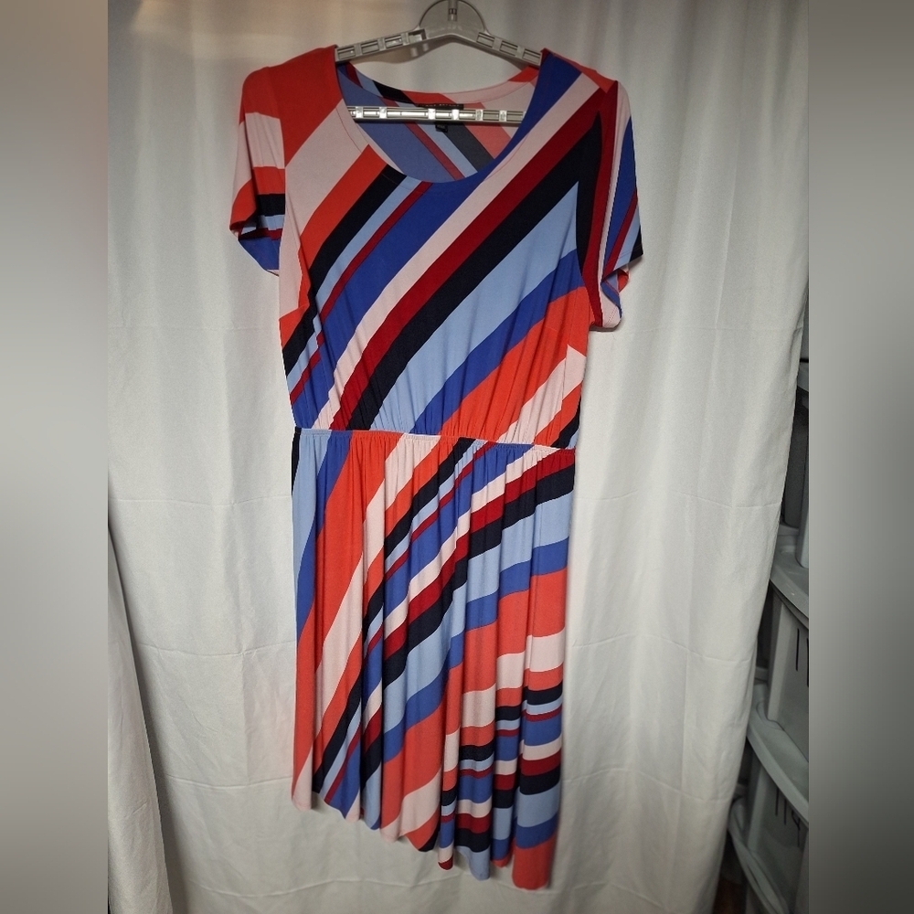 Striped Multicolor Maxi Dress